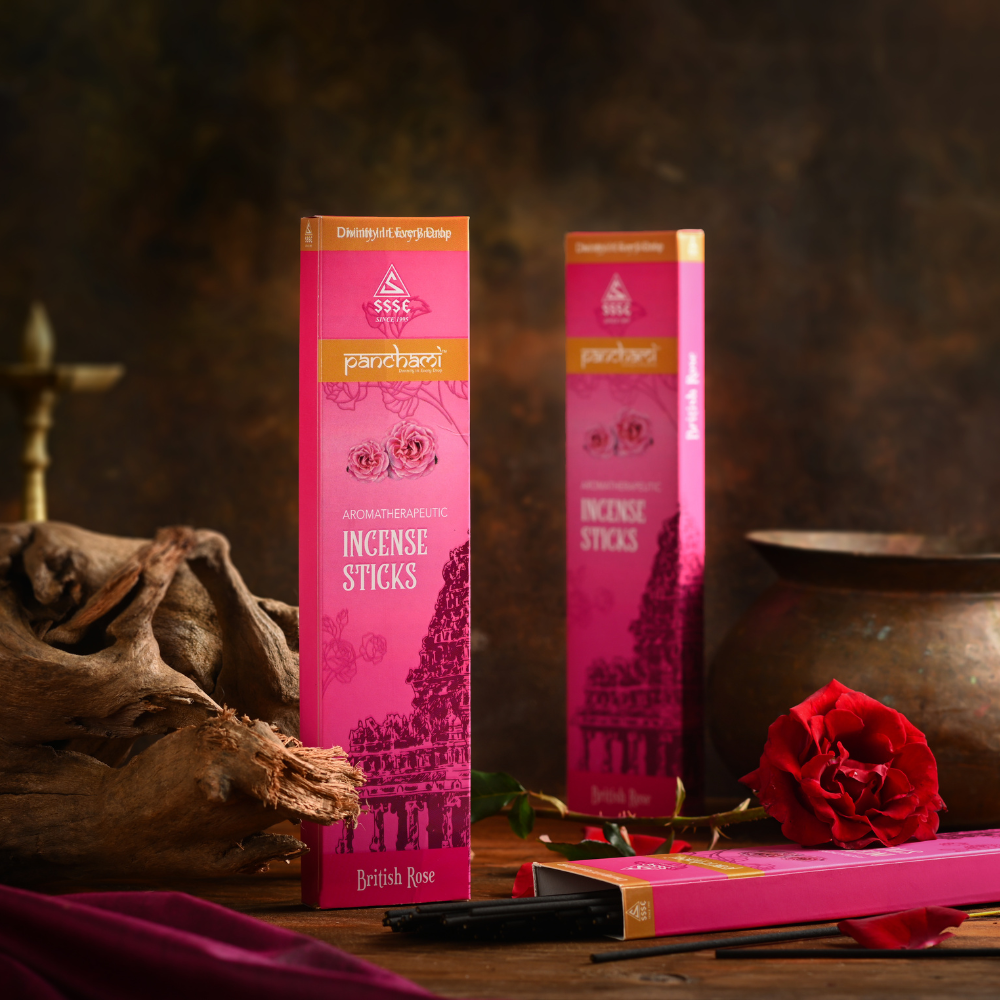 Panchami British Rose Agarbatti | Smelling Incense Sticks